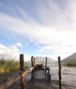 Vergane aanlegsteiger (San Marcos La Laguna, Guatemala)